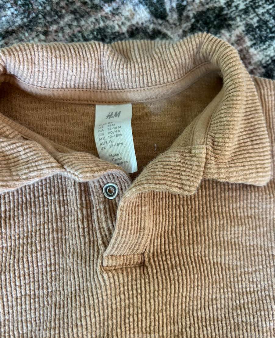 Brown H&M set boys shorts , Kids 18 Month (12-18M)