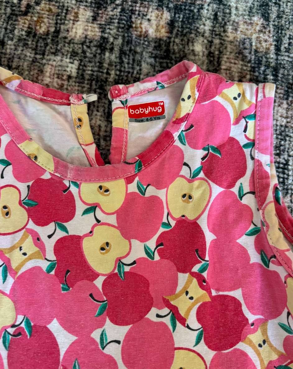 Apple Dress , Kids 4/4T