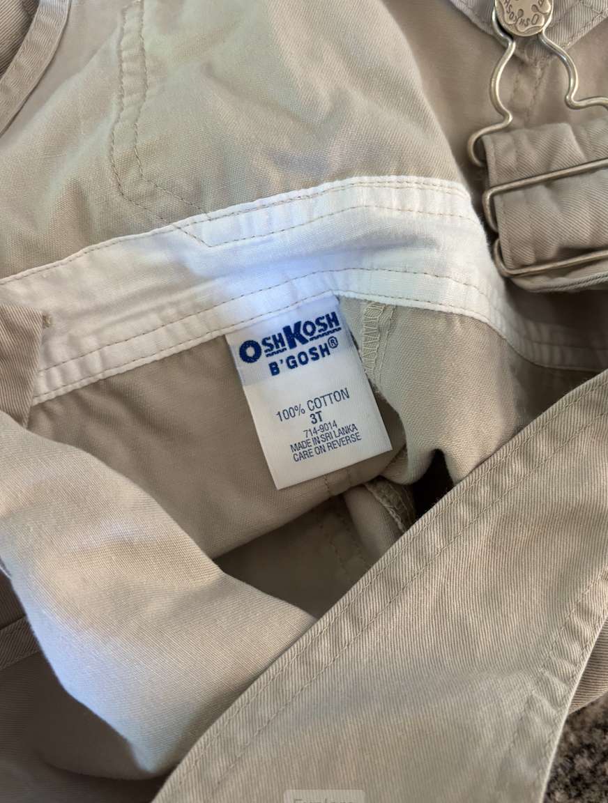 Osh Kosh shorts overalls, Kids 3T