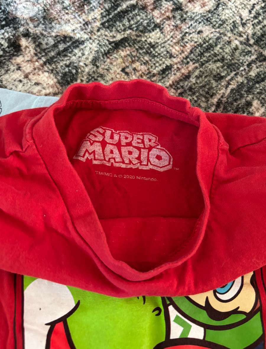 Mario cart/digger shirt bundle , Kids 4/4T