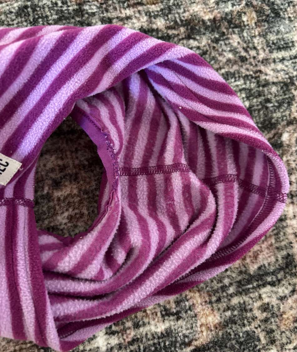 MEC purple striped balaclava