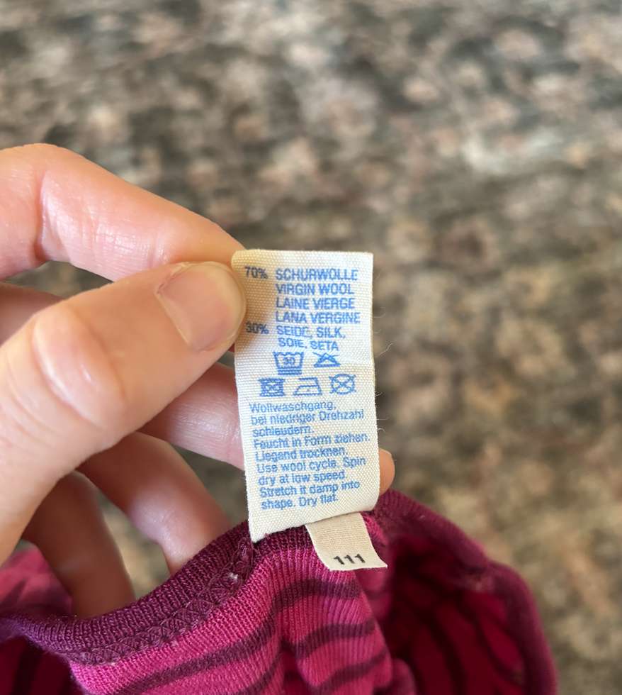 Engel virgin wool/silk sweater top (german) 104; retails $70, Kids 2T