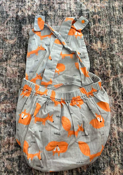 Fox cotton bubble romper , Kids 12 Month (9-12M)