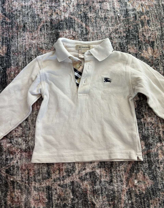 Burberry collared top 6m, Kids 6 Month (3-6M)