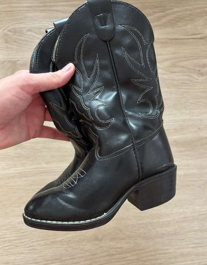 Westex Vintage Kids Cowboy Boots Black , Shoes 9 (Toddler:2-4yr)