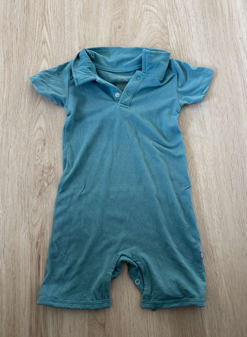 Kyte 12-18m Blue Collar shorteralls , Kids 18 Month (12-18M)