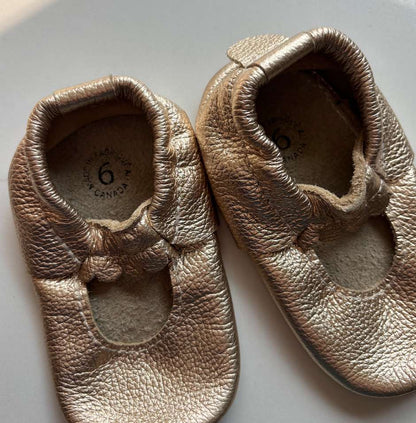 Minimoc Gold C6 , Shoes 6 (Walkers:12-24 mth)