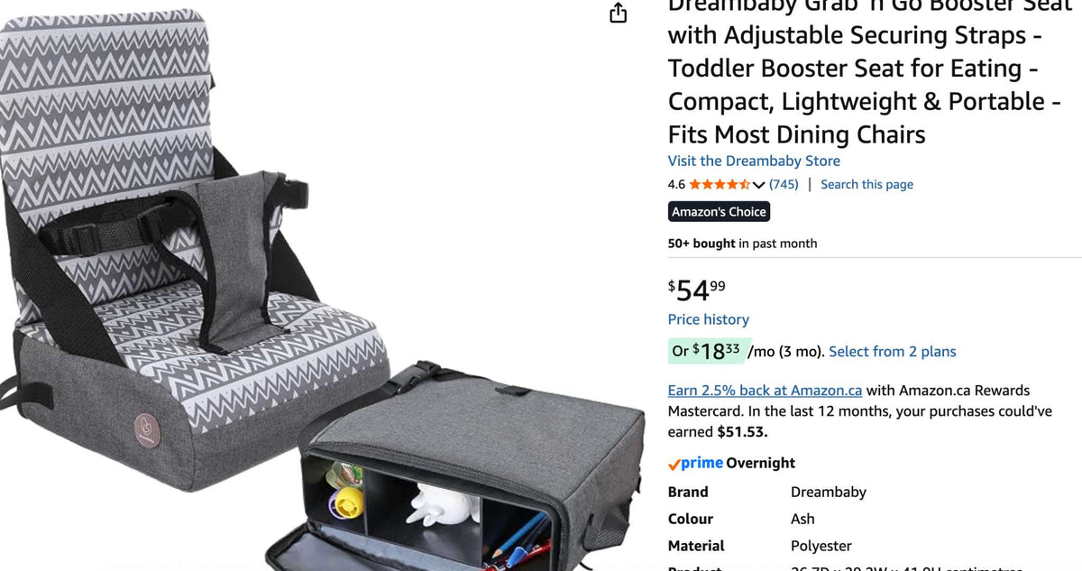 Dreambaby Grab 'n Go Booster Seat
