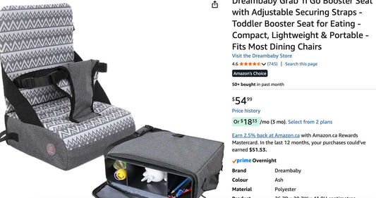Dreambaby Grab 'n Go Booster Seat