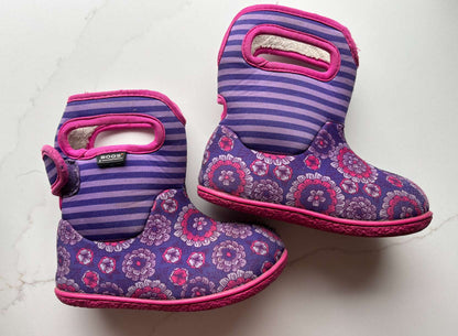 Bogs boots C9 pink & purple , Shoes 9 (Toddler:2-4yr)