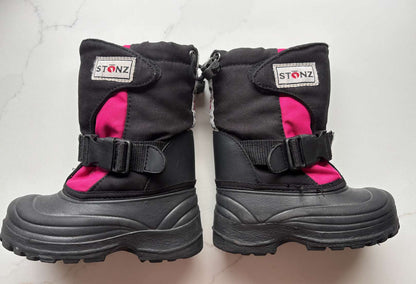 Stonz C8 winter boots Pink/Black , Shoes 8 (Toddler:2-4yr)