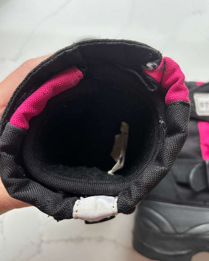 Stonz C8 winter boots Pink/Black , Shoes 8 (Toddler:2-4yr)