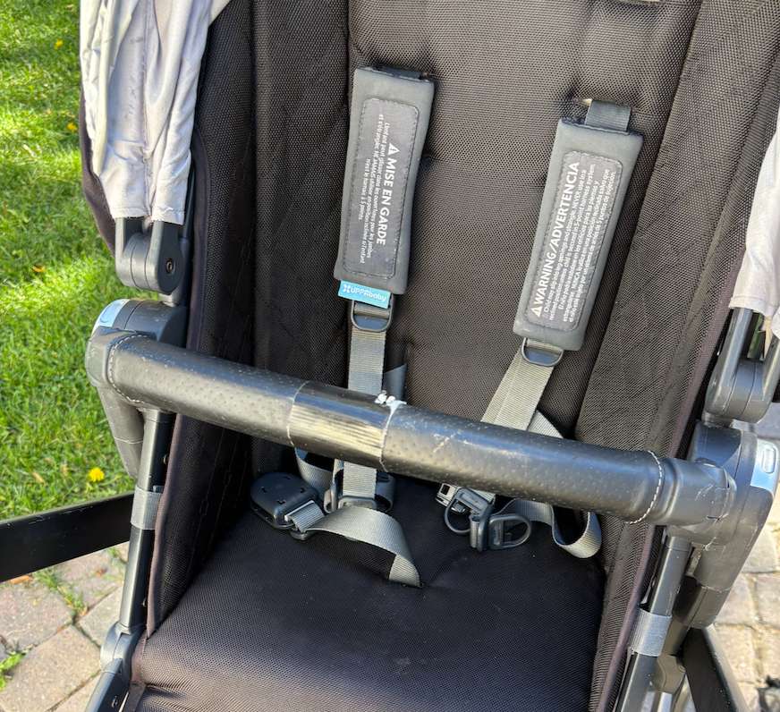 Uppababy Vista Stroller set; rumble seat, piggyback board, adapters