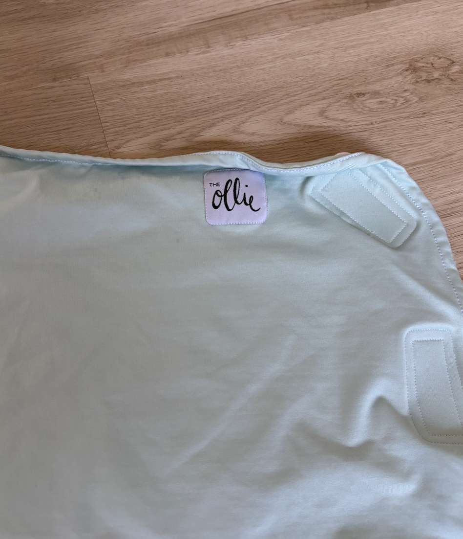 The Ollie Swaddle (x2) blue Retails $200, 0-3 Months (Newborn)