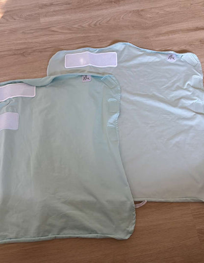 The Ollie Swaddle (x2) blue Retails $200, 0-3 Months (Newborn)