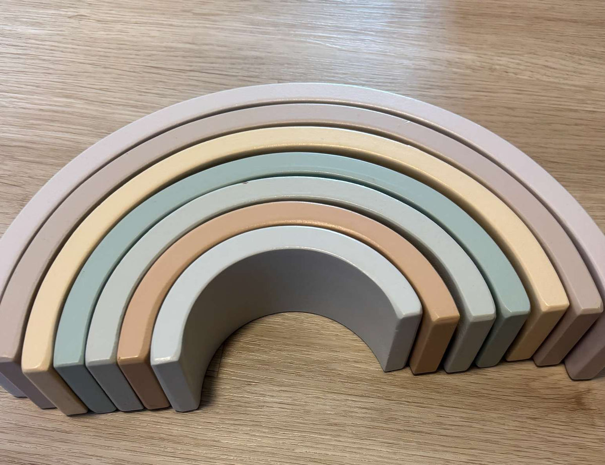 Neutral Wooden stackable rainbow
