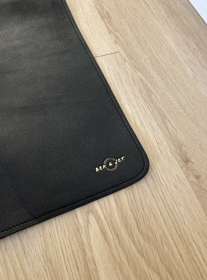Little & Lively black faux leather change mat