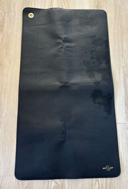 Little & Lively black faux leather change mat