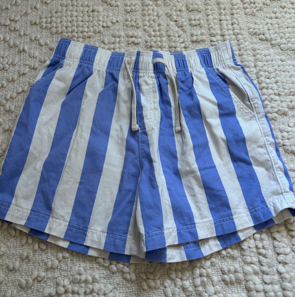 Striped cotton shorts , Kids 18