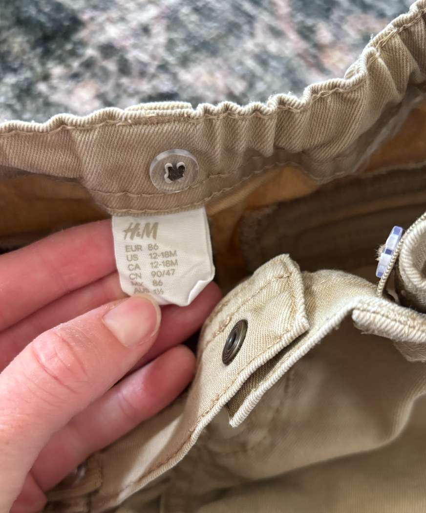 H&M tan pant 12-18m, Kids 18 Month (12-18M)