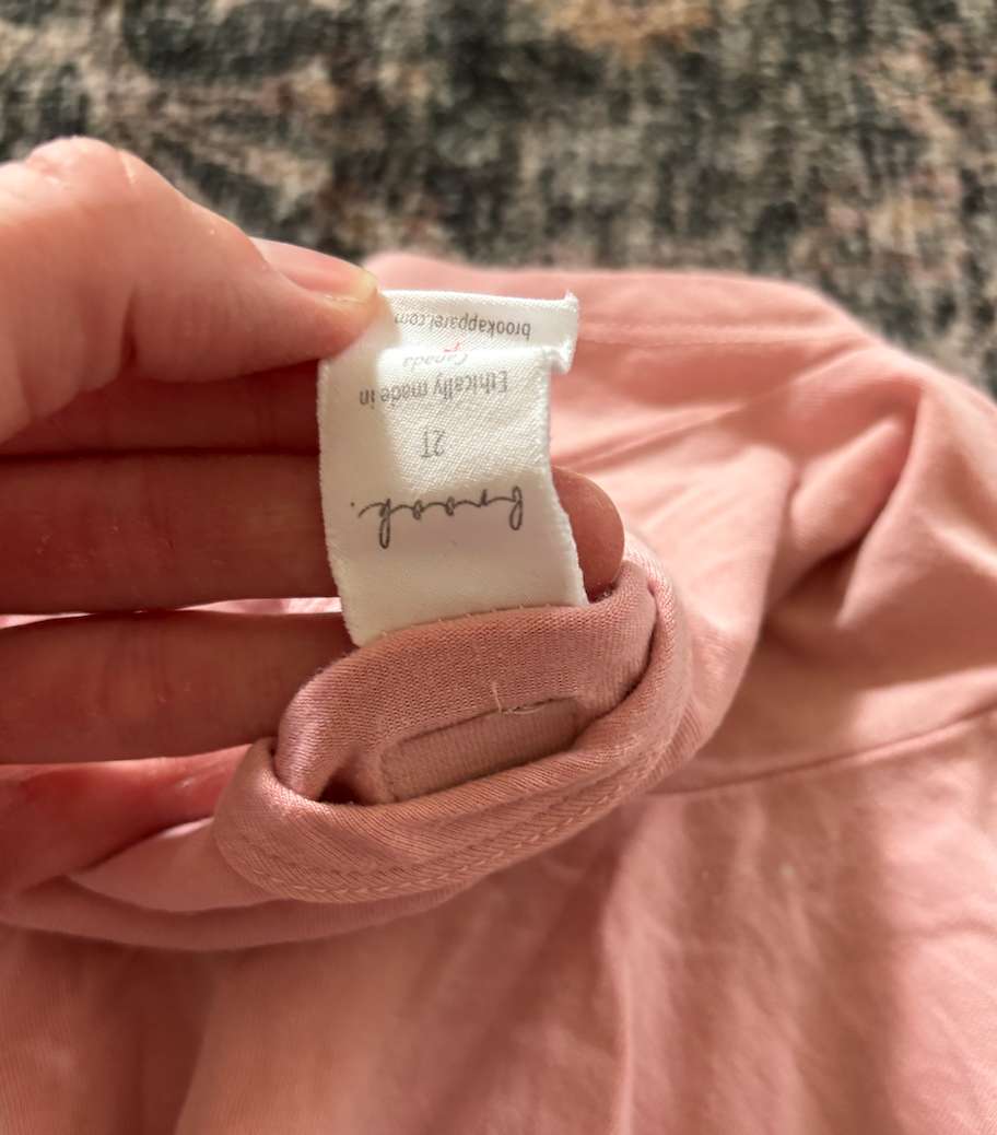 Brooks pink swirl top / dress, Kids 2T