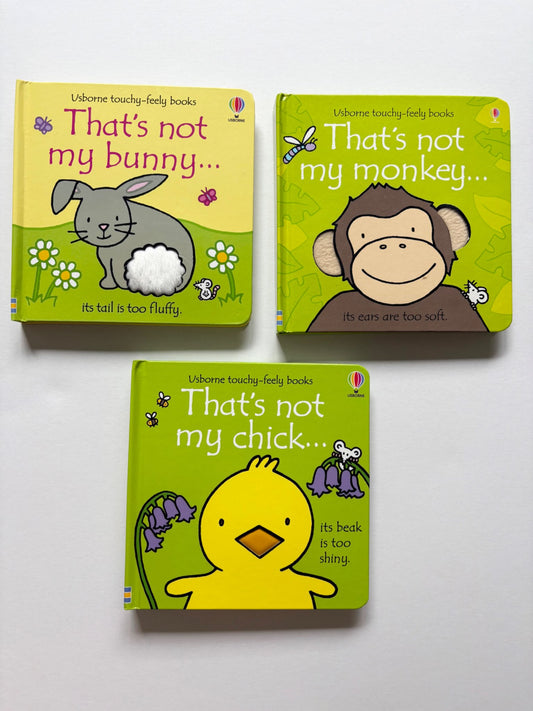 Touch and Feel Board Books (set of 3, VGUC)