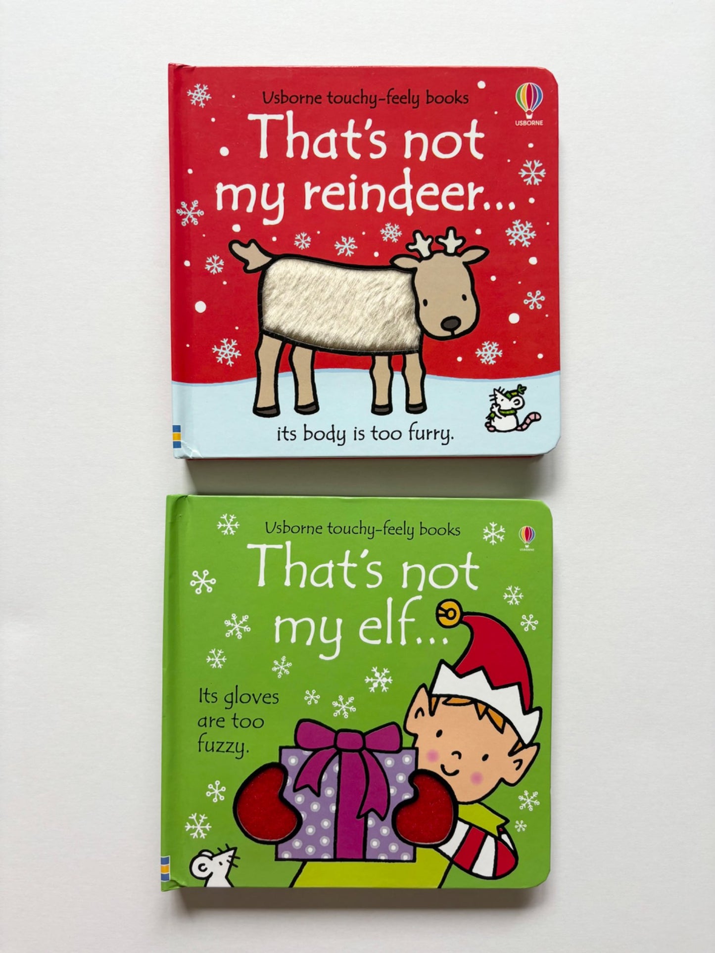 Touch and Feel Christmas Board Books (set of two, EUC)
