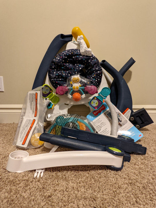 Fisher Price Space Saver Jumperoo, Retail Price: $125