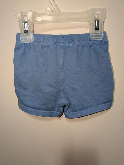 Bundles Blue Knit Shorts - 12-18M, Kids 18 Month (12-18M)