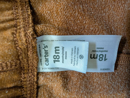 Carter's Brown Sweatpants - 18M, Kids 18 Month (12-18M)