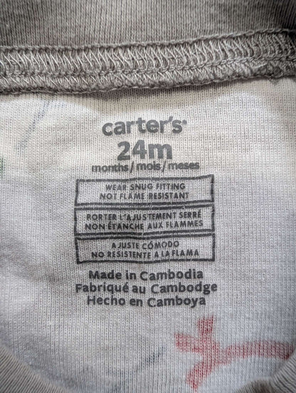 Carter's Snowman Fleece Pajamas - 24M, Kids 24 Month (18-24M)