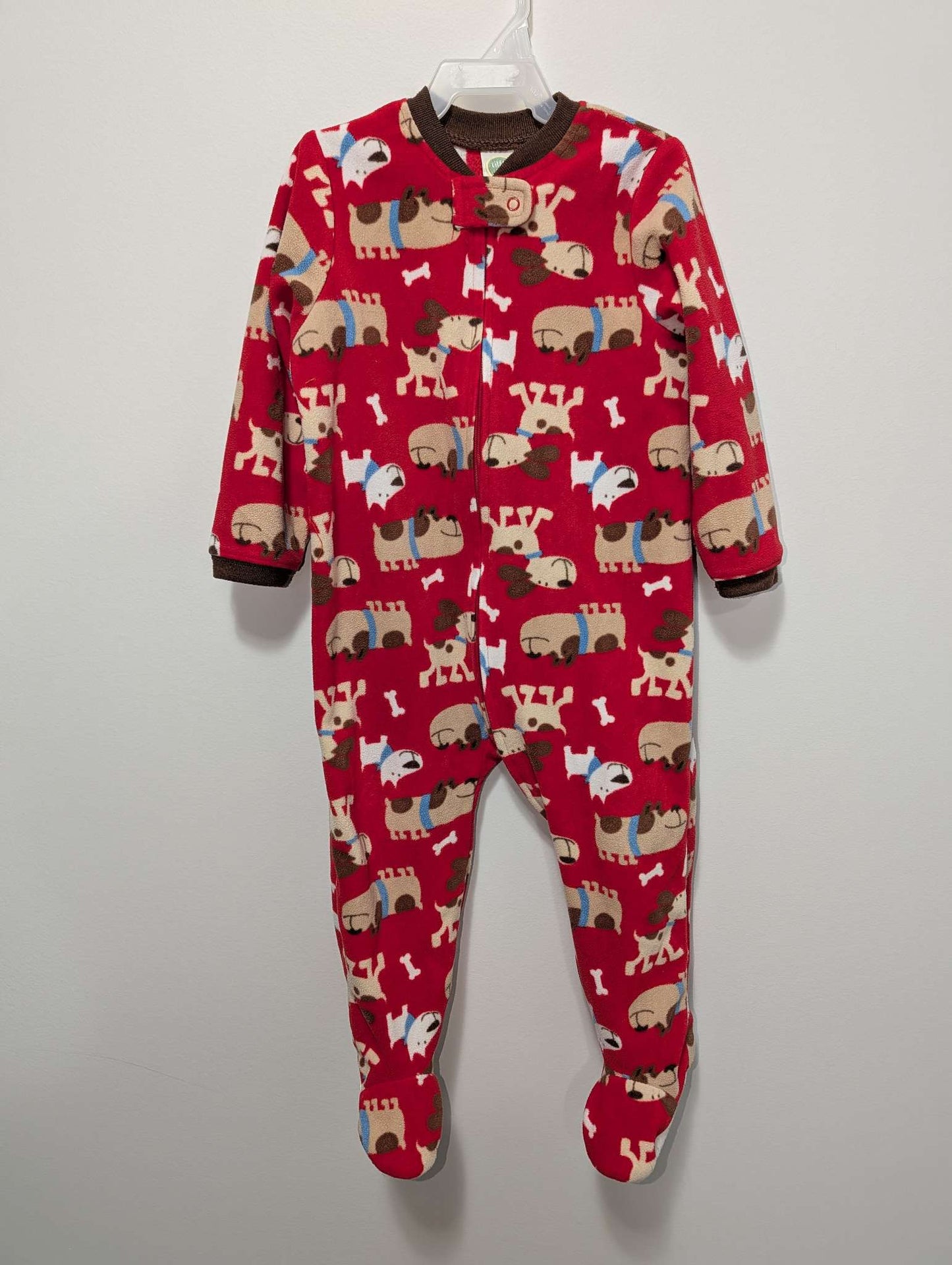 Little Me Puppy Print Fleece Pajamas - 24M, Kids 24 Month (18-24M)