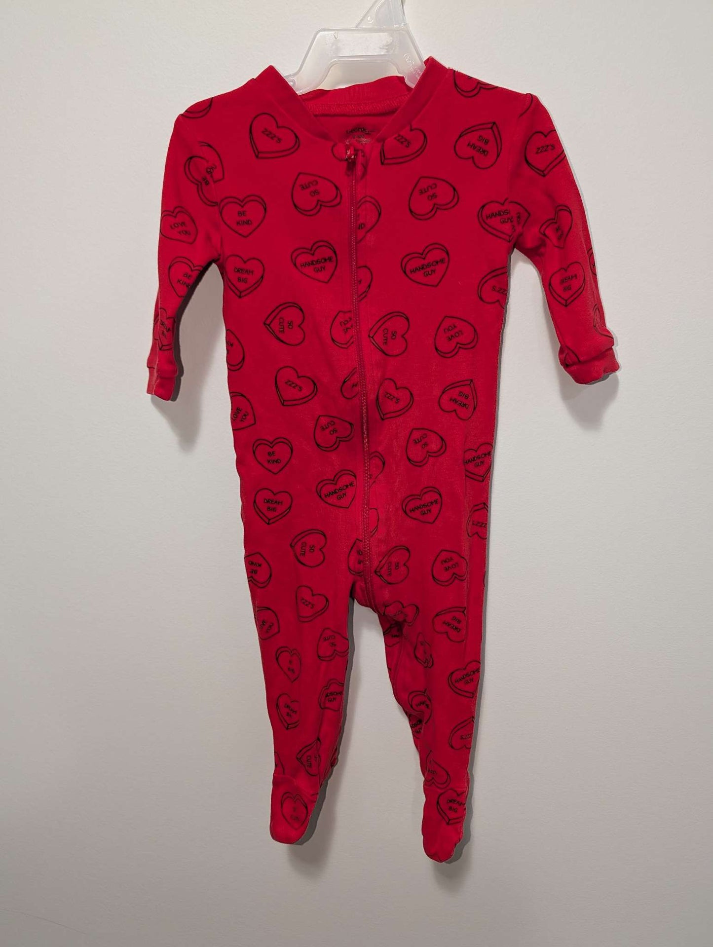 George Heart Print Sleeper - 3-6M, Kids 6 Month (3-6M)