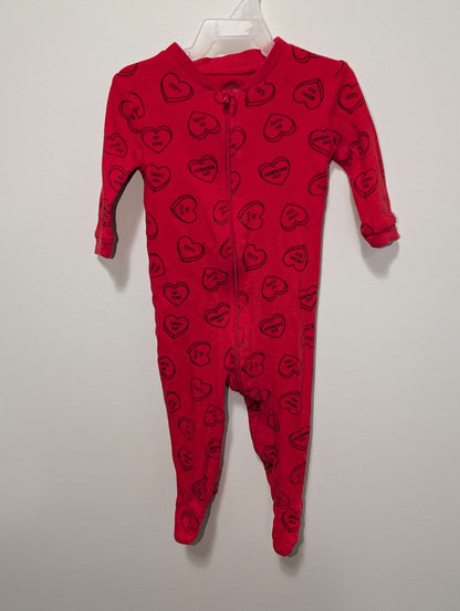 George Heart Print Sleeper - 3-6M, Kids 6 Month (3-6M)