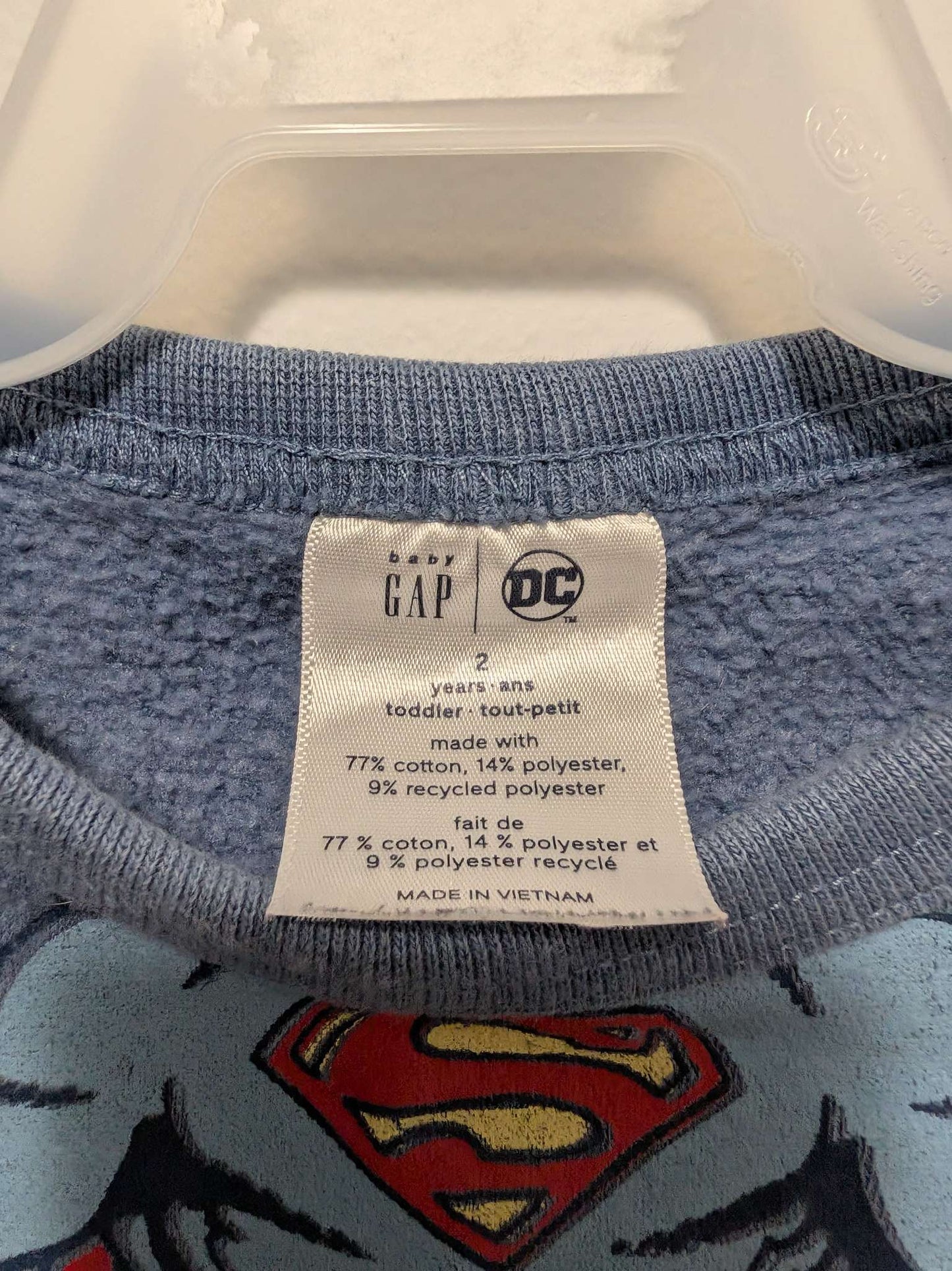 Baby Gap Superman "Be the Hero" Shirt - 2T, Kids 2T