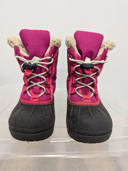 Sorel Pink & Black Winter Boots - Size 10, Shoes 10 (Toddler:2-4yr)