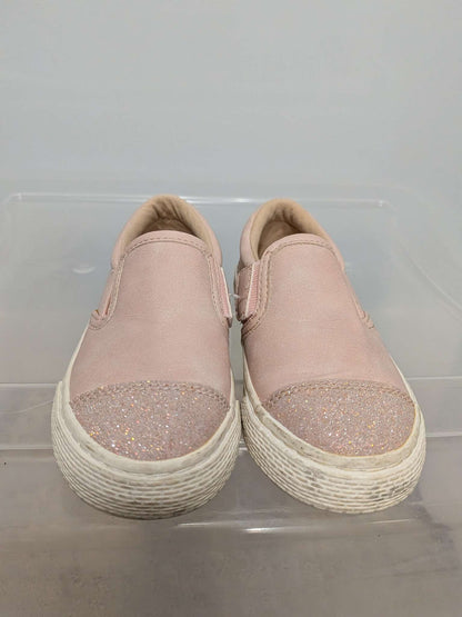 The Children's Place Pink Glitter Slip-Ons - Size 9, Shoes 9 (Toddler:2-4yr)