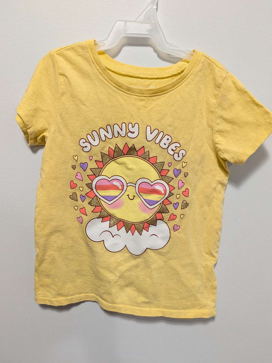 The Children's Place Yellow "Sunny Vibes" T-Shirt - 5T, Kids 5/5T