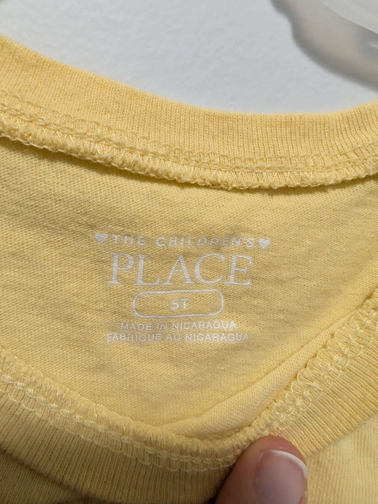 The Children's Place Yellow "Sunny Vibes" T-Shirt - 5T, Kids 5/5T