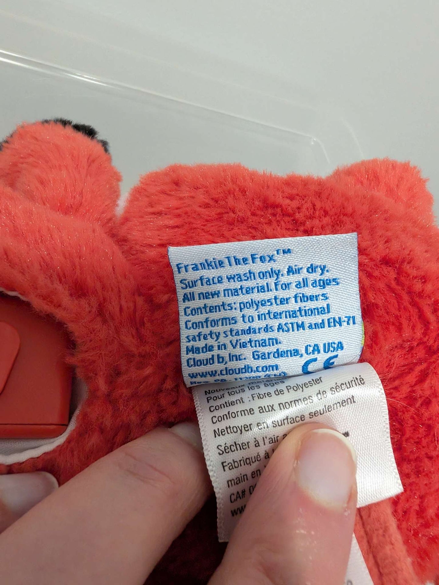 Cloud B Frankie the Fox Plush Sound Machine