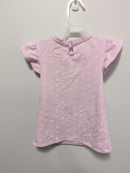 Cat & Jack Pink Polka Dot Bunny Dress - 12M, Kids 12 Month (9-12M)