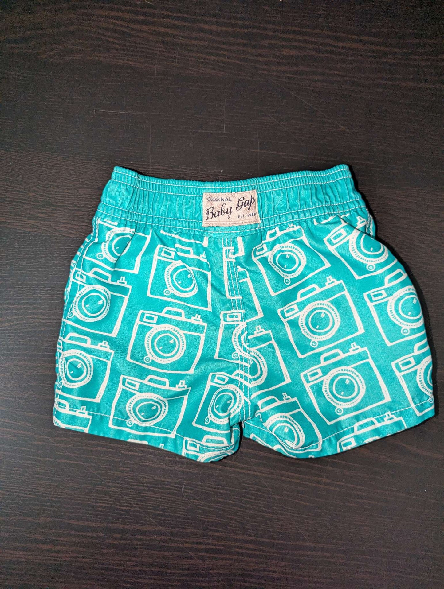 Baby Gap Camera & Shark Swim Trunks - 0-6M, Kids 6 Month (3-6M)