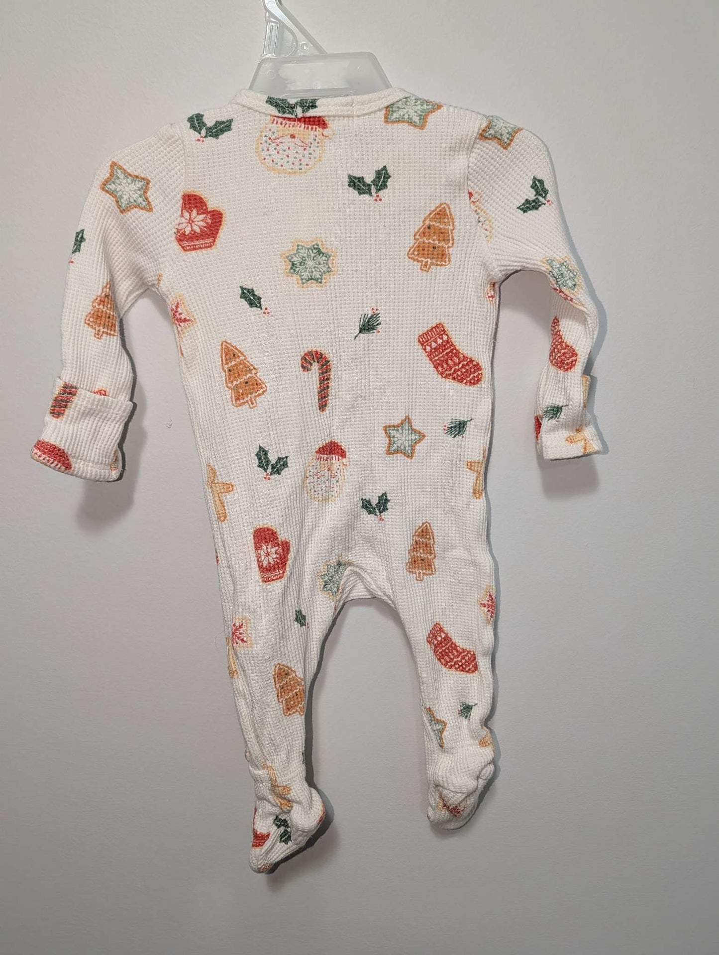 Angel Dear Waffle-Knit Holiday Sleeper - 0-3M, Kids 3 Month (0-3M)