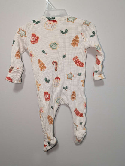 Angel Dear Waffle-Knit Holiday Sleeper - 0-3M, Kids 3 Month (0-3M)