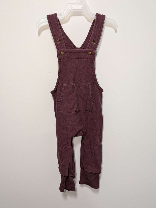 Little Thunder Purple Overall Pants - 6-12M, Kids 12 Month (9-12M)