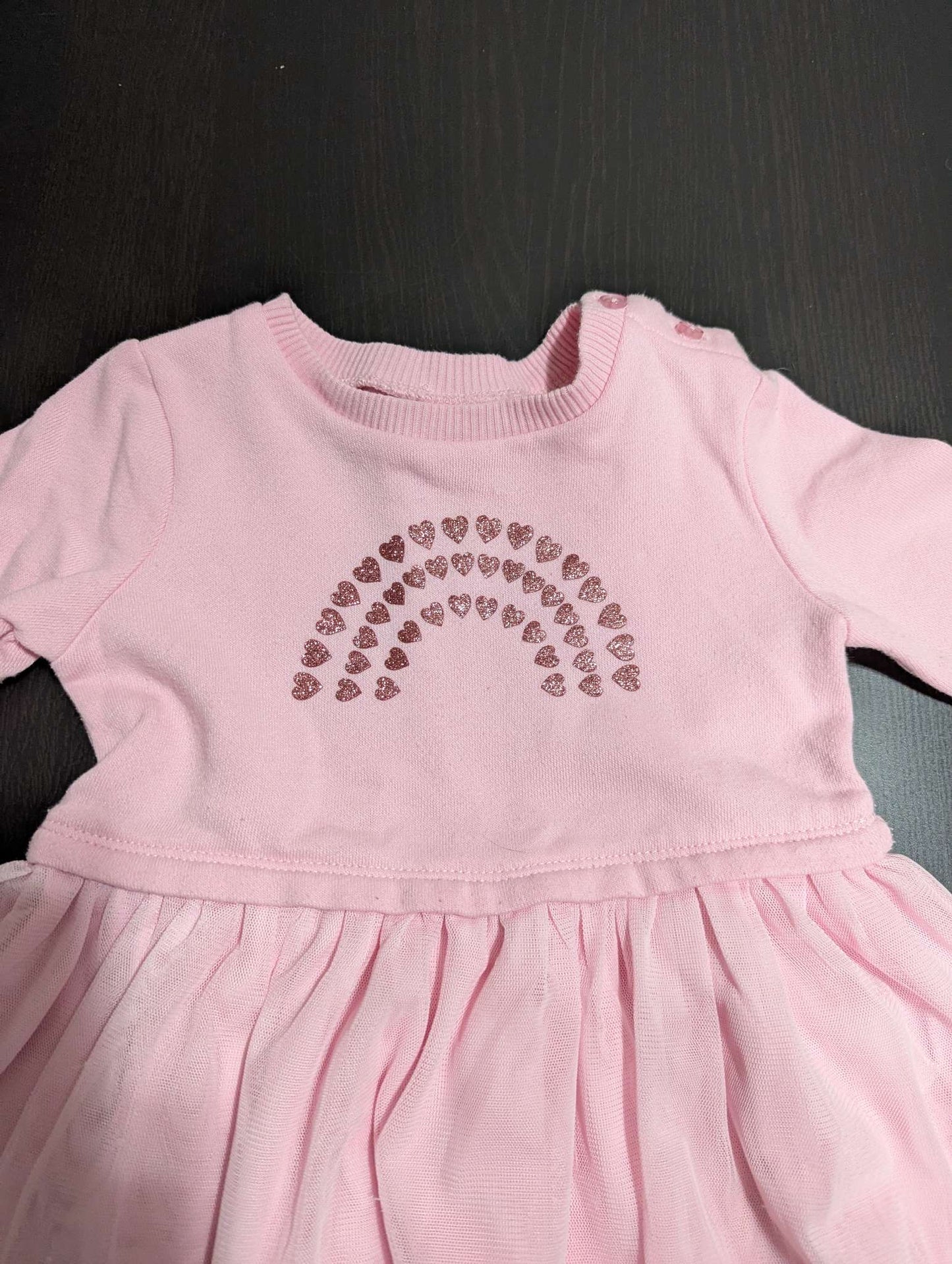 Pink with heart rainbow Valentines day shirt 12- 18 months, Kids 18 Month (12-18M)