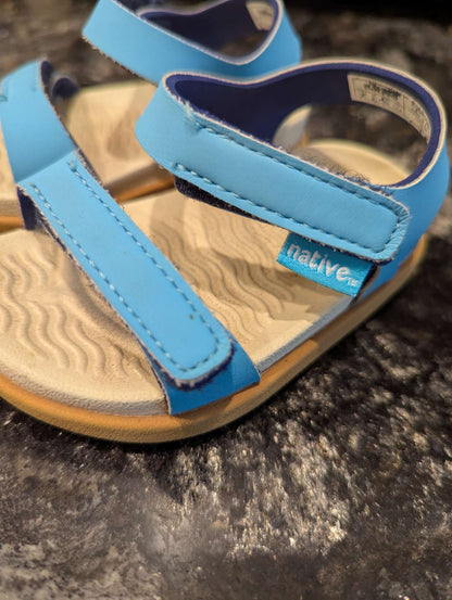 Light Blue Native Sandals Toddler Size 5, Shoes 5 (Walkers:12-24 mth)