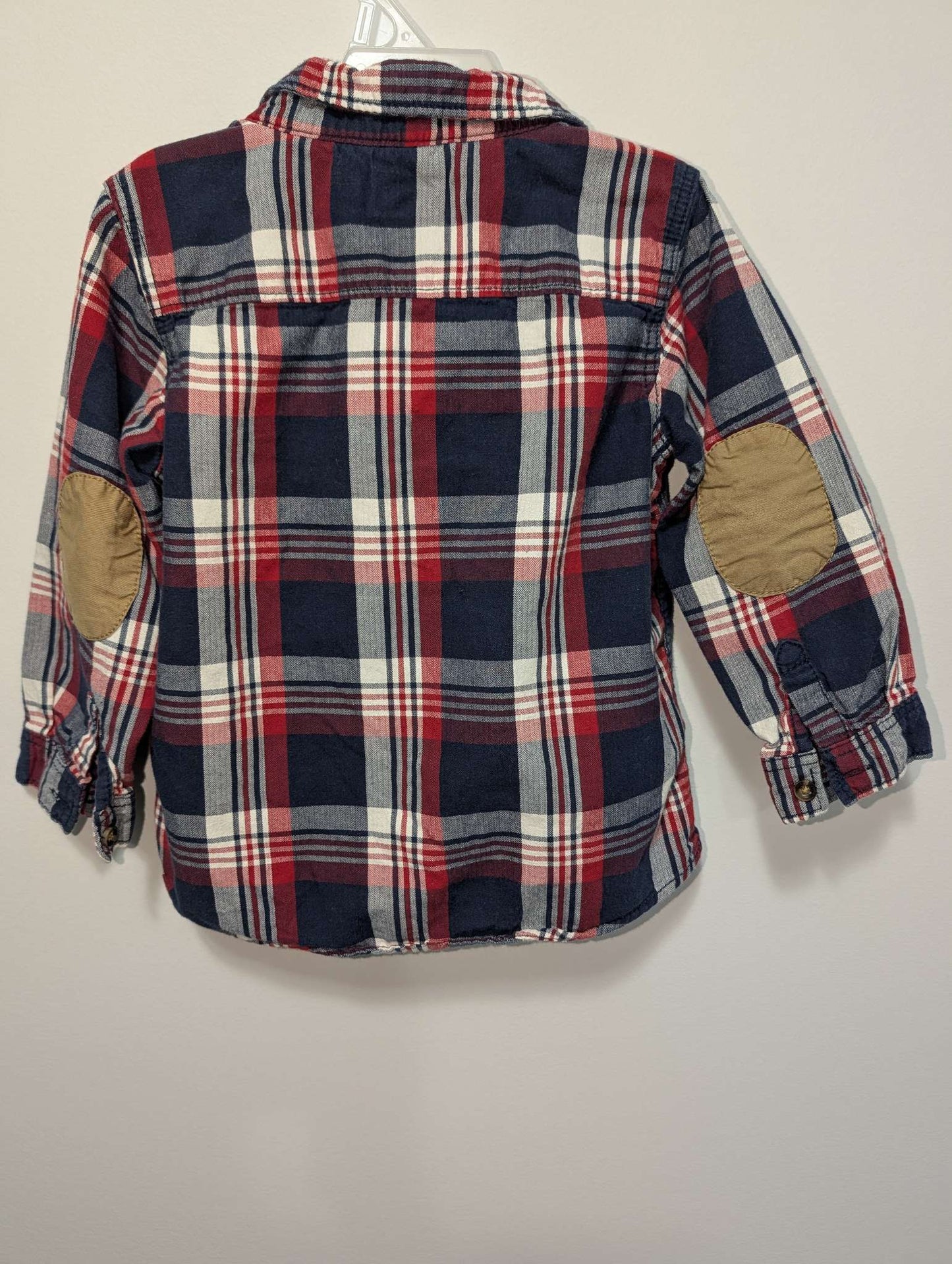 Label of Graded Goods Blue Plaid Flannel Button Down Shirt - 18-24 Months, Kids 24 Month (18-24M)