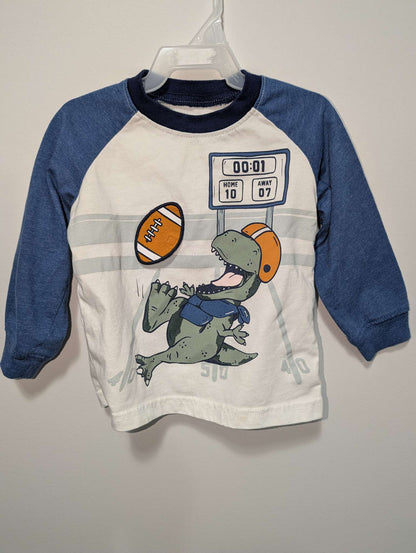 Carter's Football Dinosaur Shirt - 18M, Kids 18 Month (12-18M)