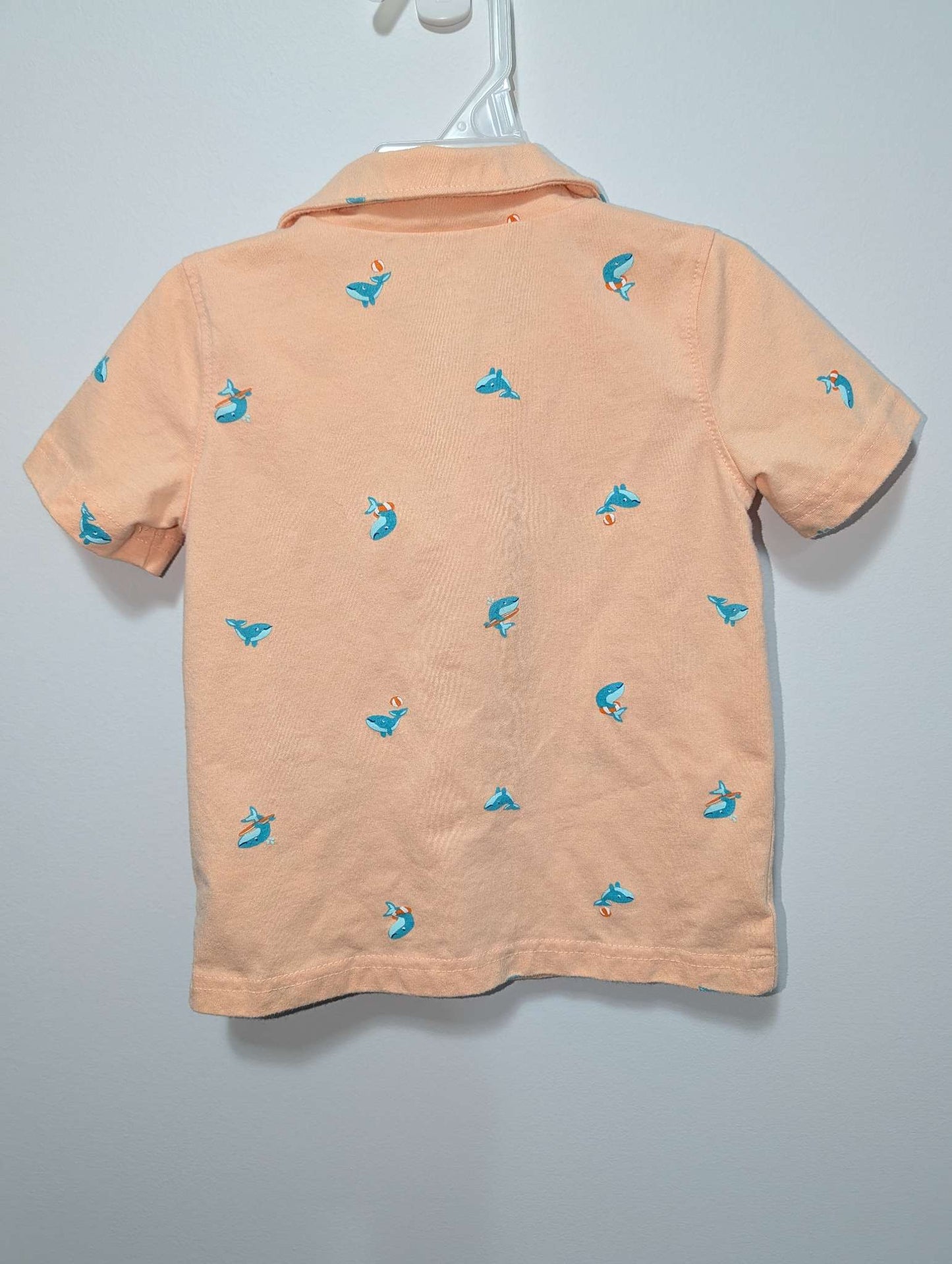 Carter's Orange Whale Polo Shirt - 24M, Kids 24 Month (18-24M)